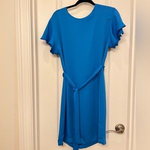 LIKE NEW!! Women’s summer satin blue dress